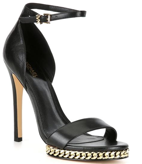 michael kors jordyn|Jordyn Leather Platform Sandal .